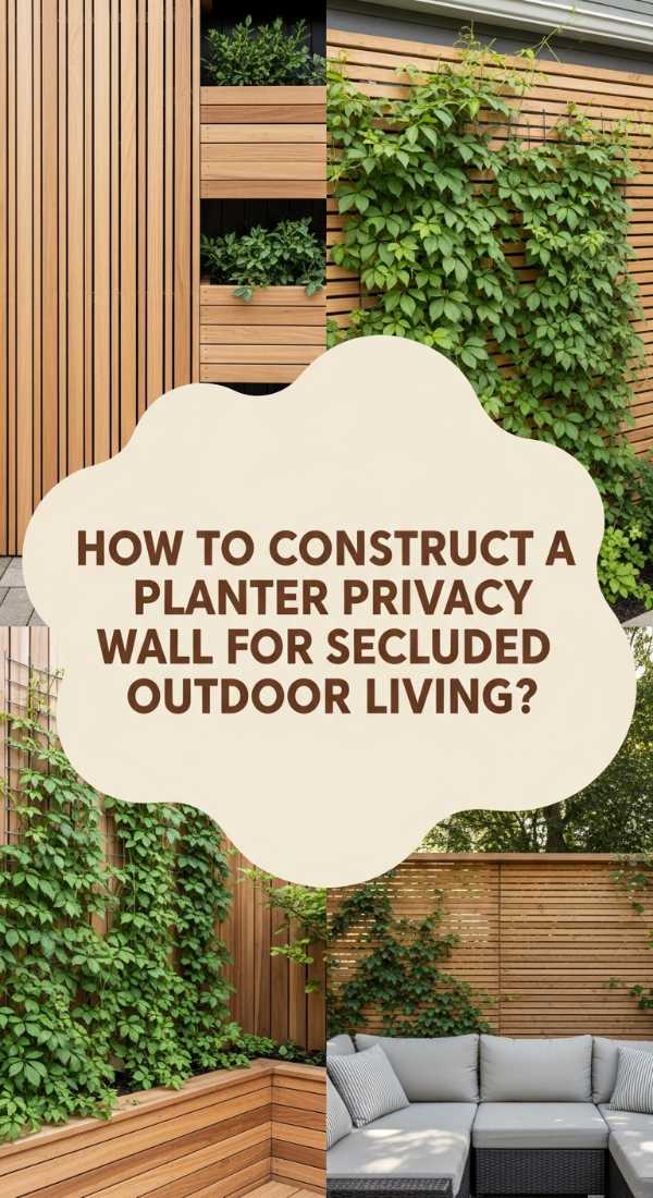 How To Construct A Planter Privacy Wall For Secluded Outdoor Living 69edfdc66147c