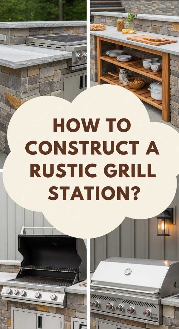 How To Construct A Rustic Grill Station For Summer Outdoor Cooking 69f0820474585
