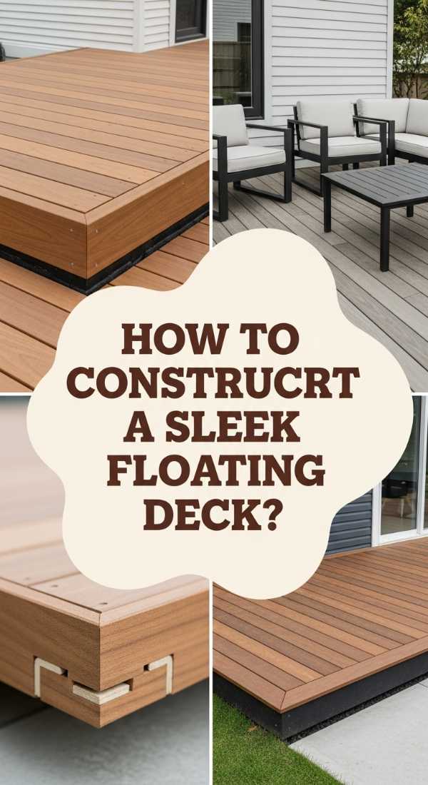 How To Construct A Sleek Floating Deck For The Ultimate Backyard Retreat 69ef173f97d80