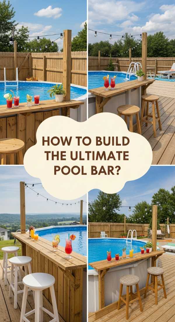 How To Construct An Above Ground Pool Bar For Summer Hosting Perfection 69edfc00a841f