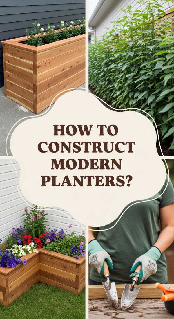 How To Construct Modern Wood Planter Boxes For A Lush Garden Sanctuary 69f235080e646