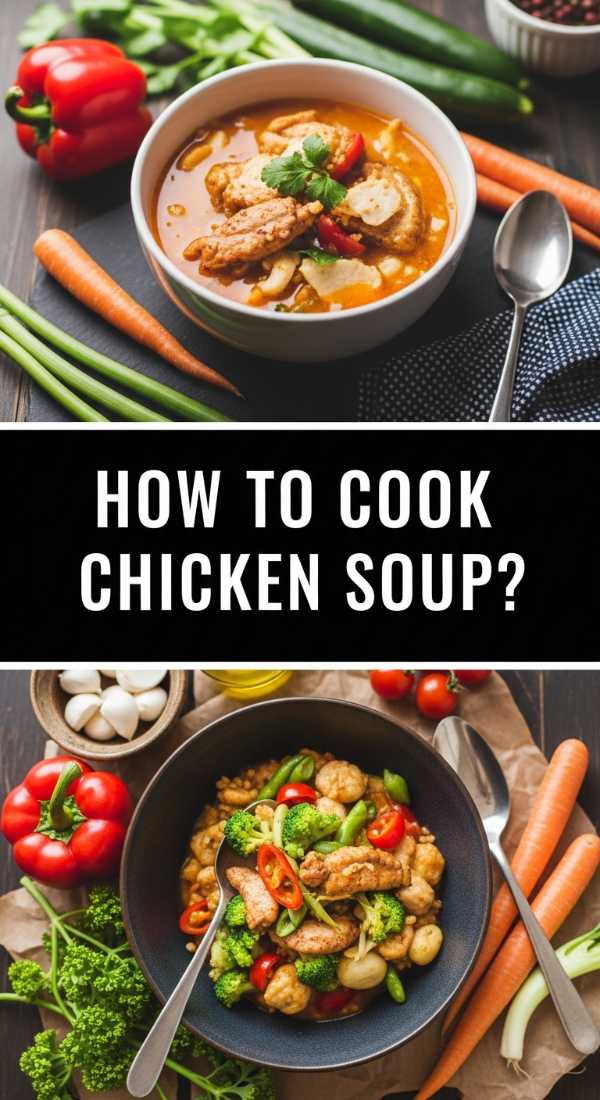How to cook chicken soup?