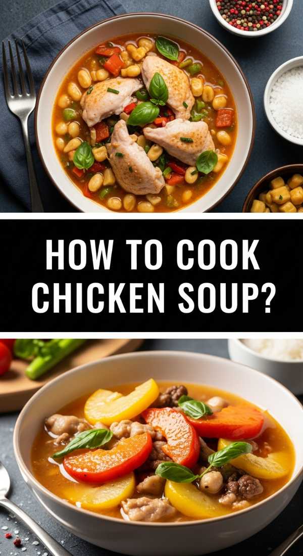How to cook chicken soup