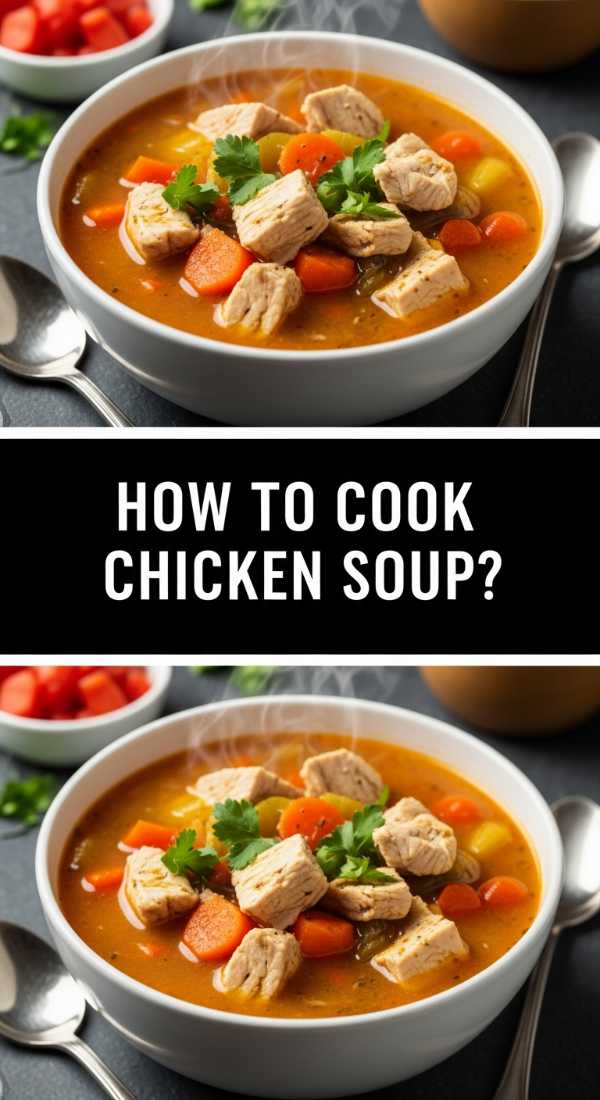 How to cook creamy chicken soup?