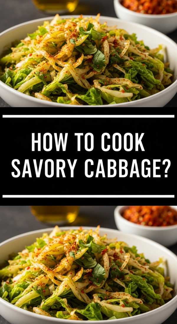 How To Cook Savory Cabbage 69eba16502484