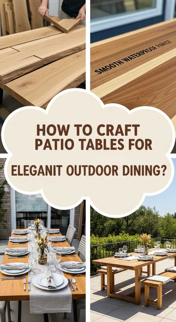 How To Craft A Custom Diy Patio Table For Elegant Outdoor Dining 69edfde1e25ab
