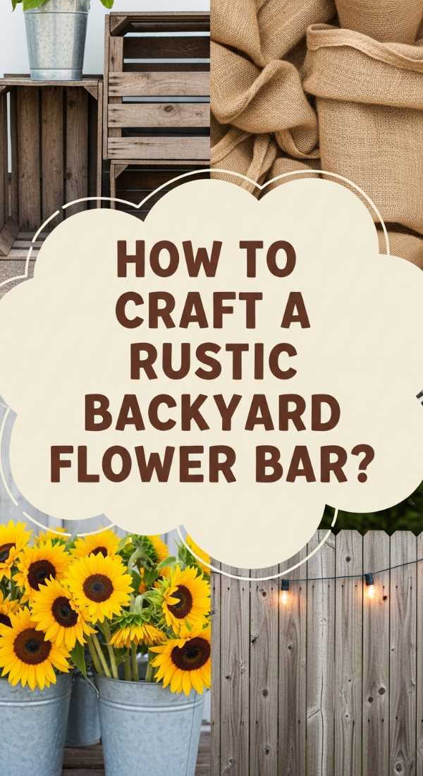 How To Craft A Rustic Flower Bar For A Backyard Garden Gathering 69f080663e26d