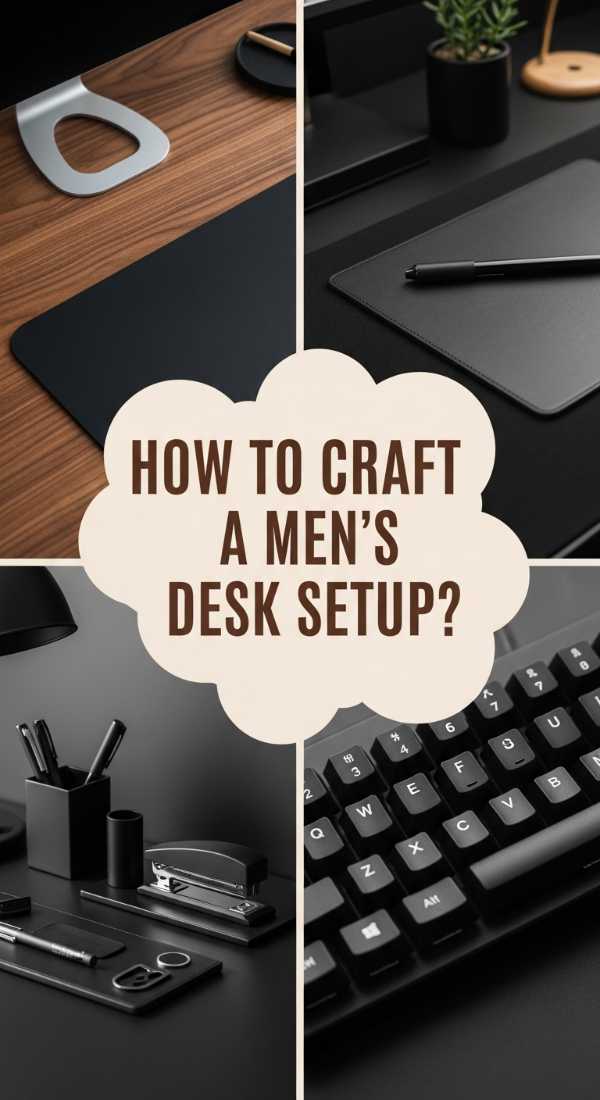 How To Craft A Sleek Mens Desk Setup Office For Focus 69df1b4ad2836