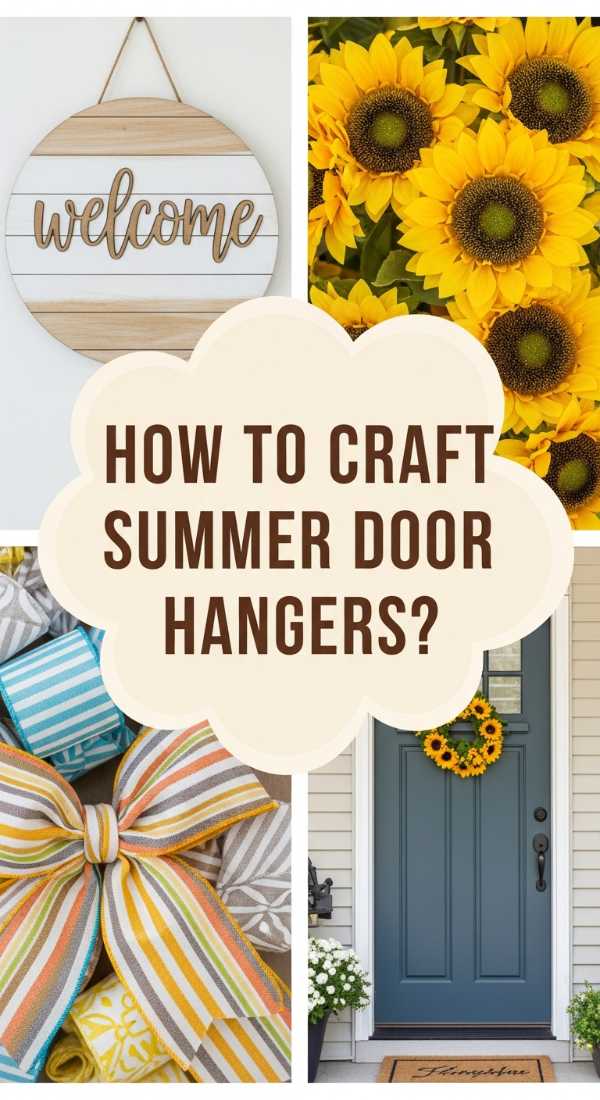 How To Craft A Summer Door Hanger For Welcoming Curb Appeal 69e9fc7a6cb21