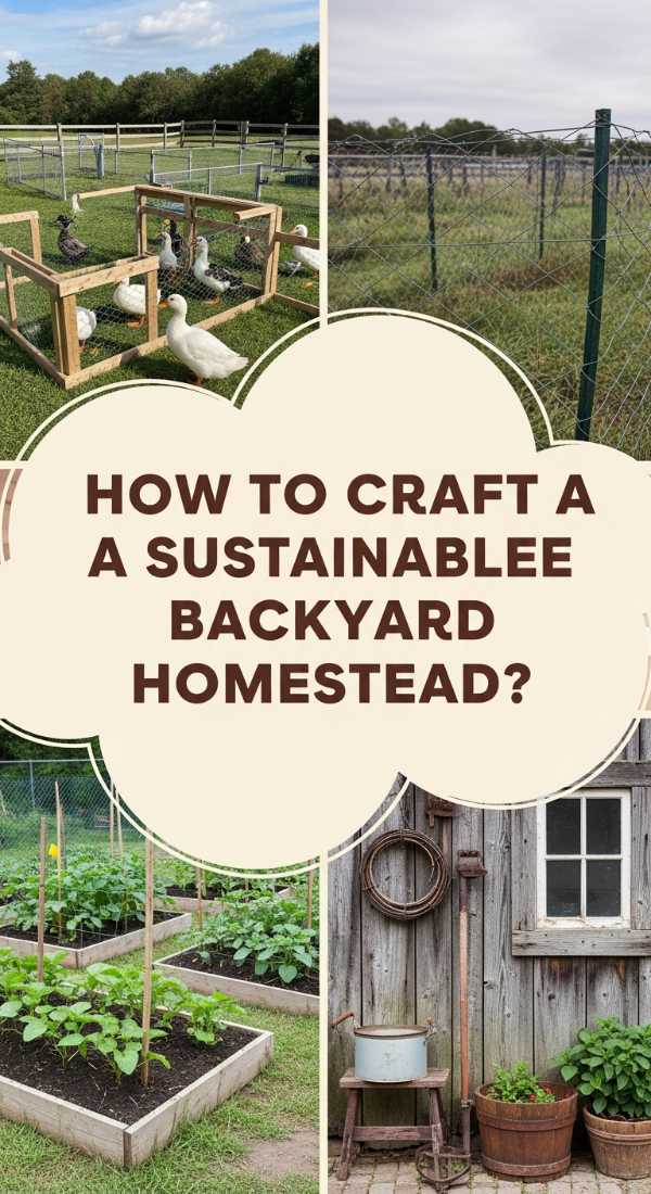 How To Craft A Sustainable Backyard Homestead For Happy Farm Animals 69edf96b02ba4