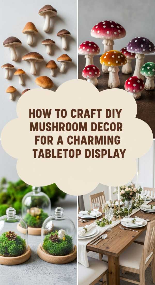 How To Craft Diy Mushroom Decor For A Charming Tabletop Display 69ecb07a4d11c