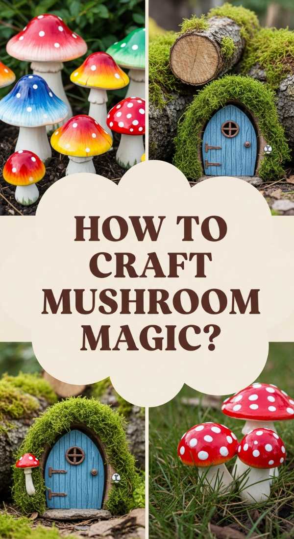 How To Craft Diy Mushroom Garden Decor For A Whimsical Backyard Escape 69df1e89674b9