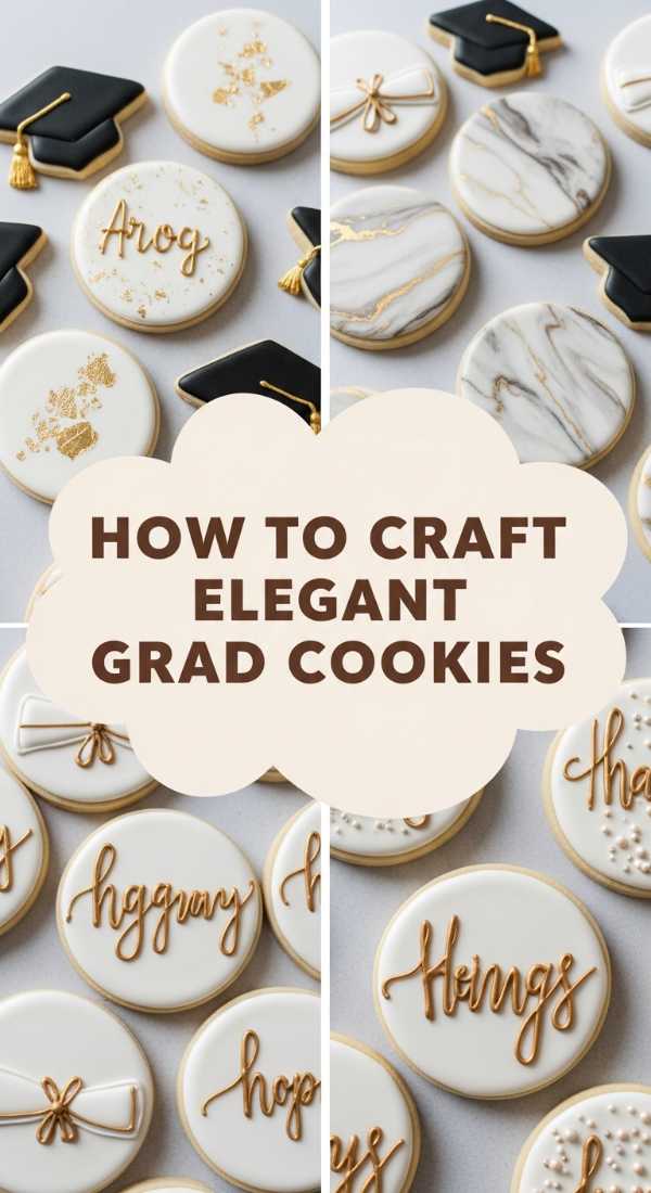 How to Craft Elegant Graduation Cookies for a Sophisticated Celebration