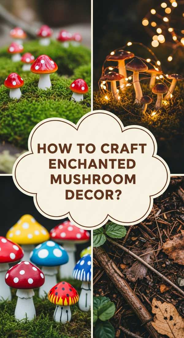 How To Craft Enchanted Mushroom Garden Decor For A Whimsical Outdoor Space 69e2709e8fd11