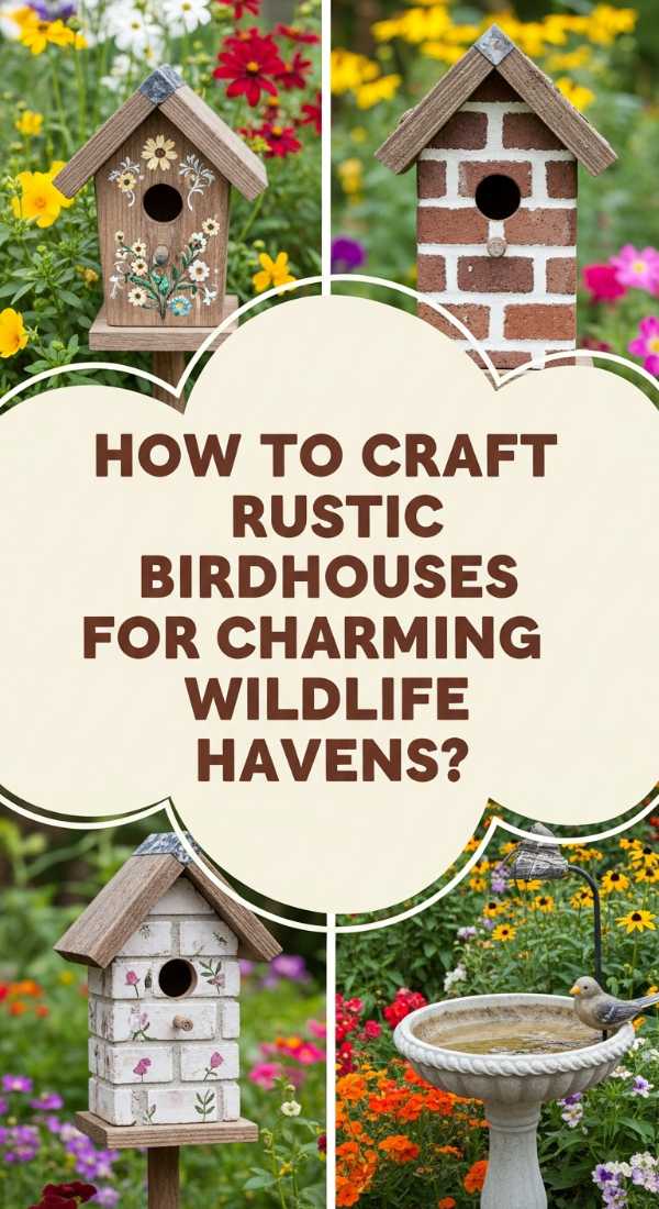 How To Craft Rustic Birdhouses For A Charming Wildlife Haven 69edfdcd04678