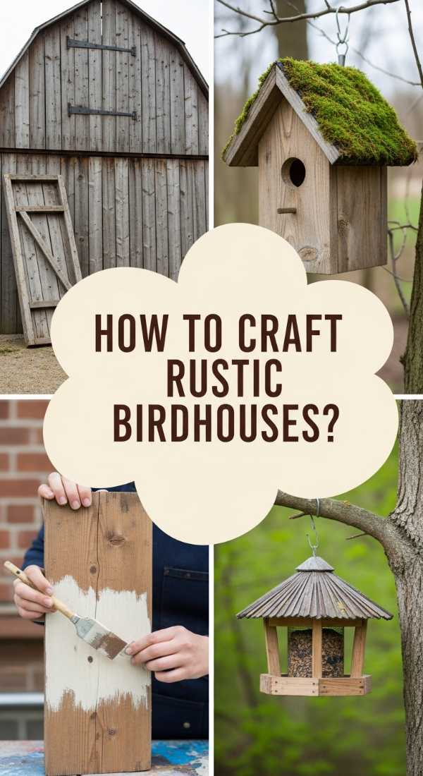 How To Craft Rustic Birdhouses For A Charming Wildlife Sanctuary 69f238afaa01f