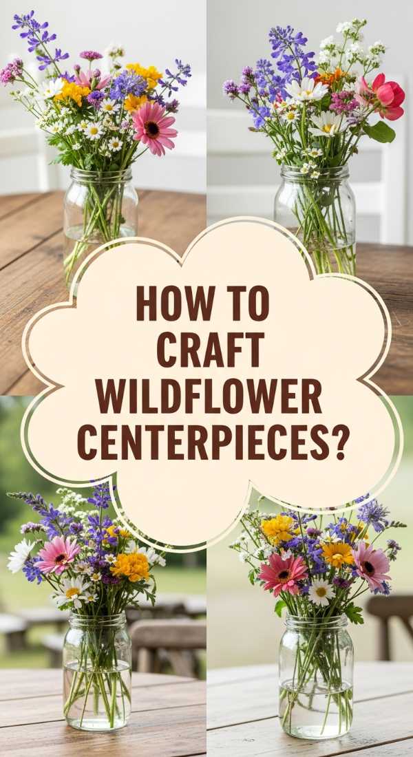 How To Craft Wildflower Centerpieces Round Table For A Dreamy Picnic Vibe 69f238b978fc2