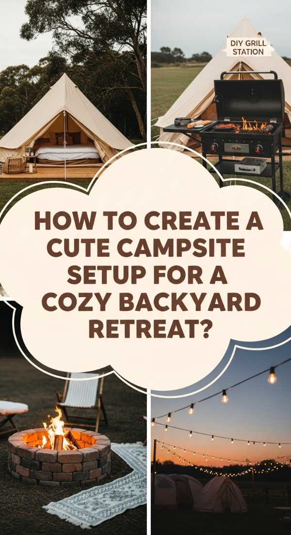 How To Create A Cute Campsite Setup For A Cozy Backyard Retreat 69f080472bc1a