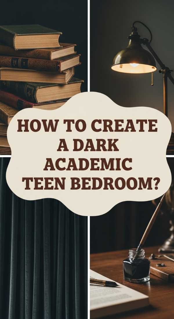 How To Create A Dark Academic Teen Bedroom For Study Focus 69edf95c70be1