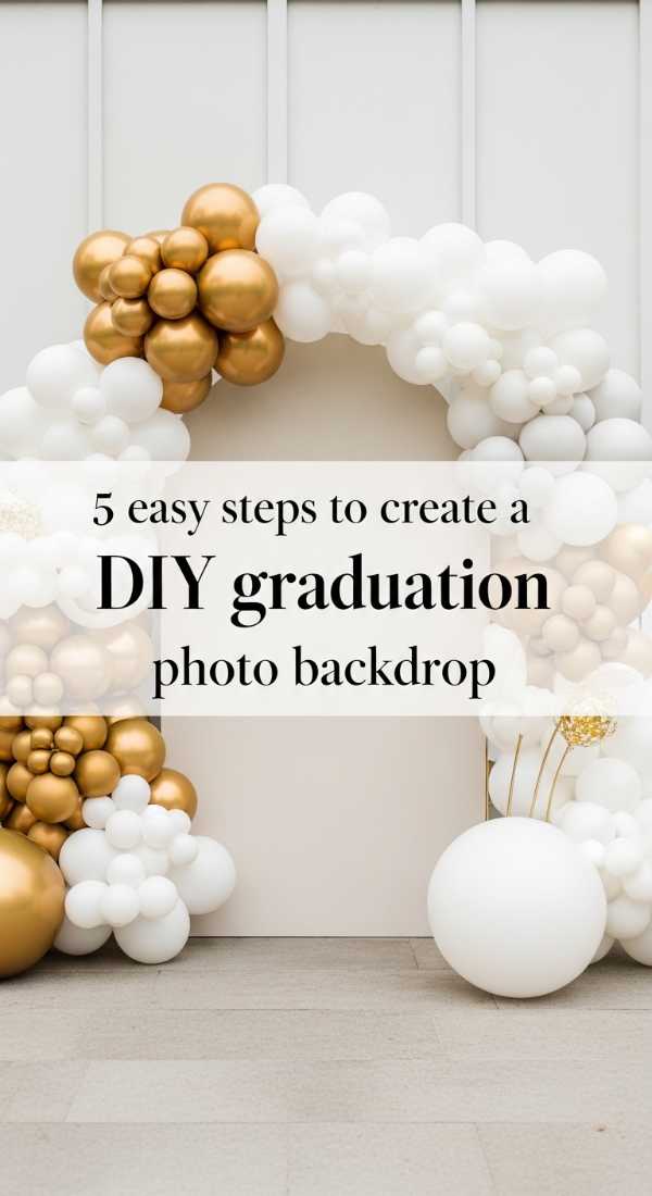 How To Create A Diy Graduation Photo Backdrop In 5 Steps 69e327386c86a