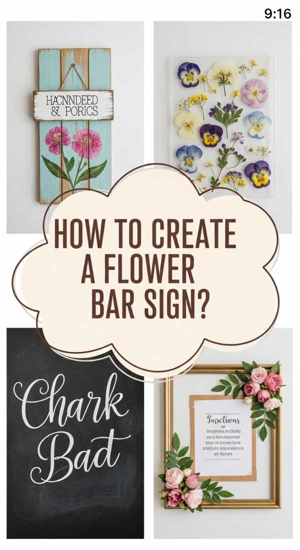 How To Create A Flower Bar Sign For A Professional Touch 69f0806e26ecf