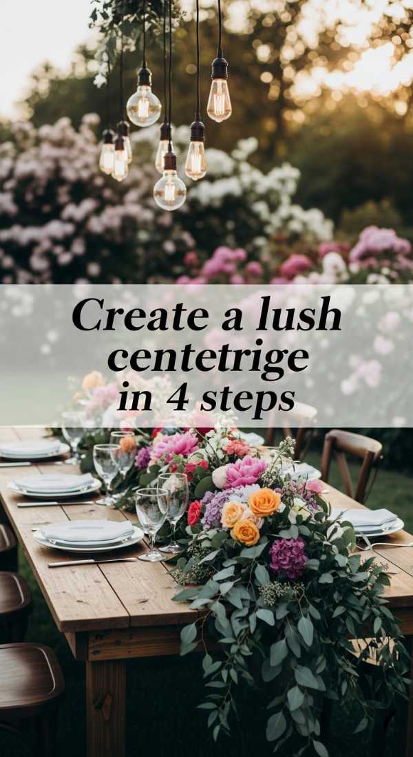How To Create A Lush Garden Centerpiece In 4 Steps 69e3273e30039