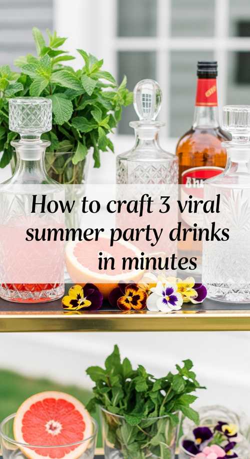 How to Create a Luxury Summer Mocktail Bar