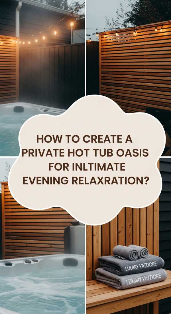 How To Create A Private Hot Tub Oasis For Ultimate Evening Relaxation 69edfdc4da82c