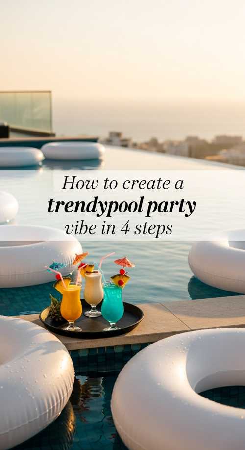 How to create a trendy pool party vibe in 4 steps