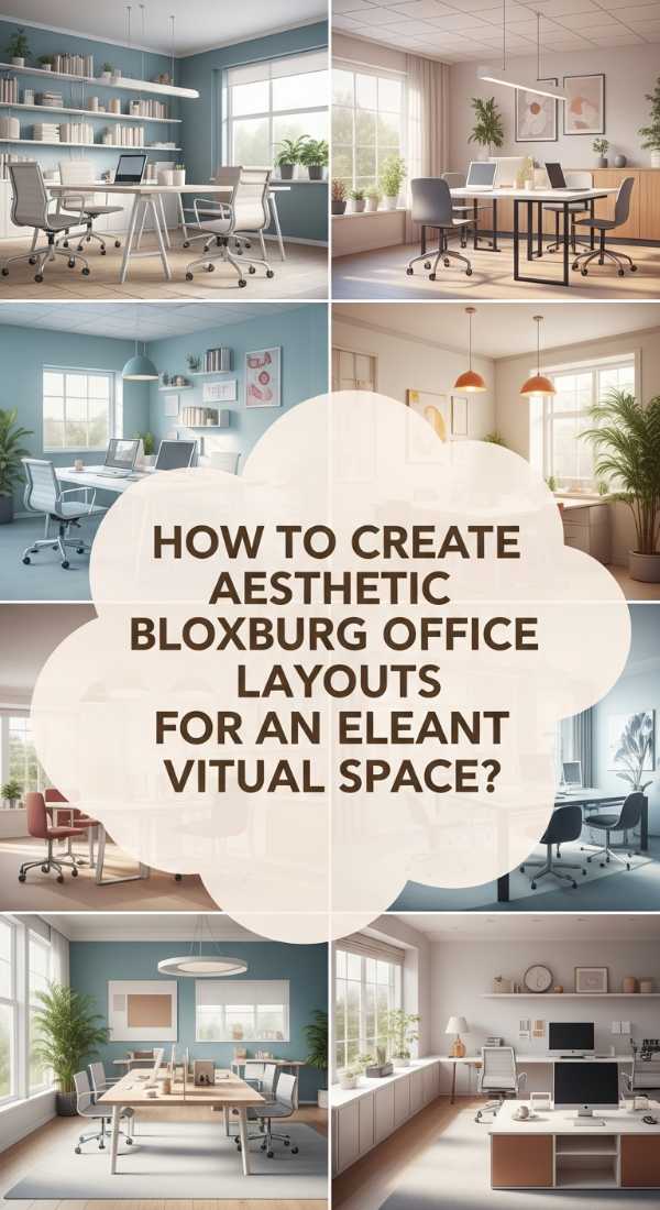 How To Create Aesthetic Bloxburg Office Layouts For An Elegant Virtual Space 69e3256e86940