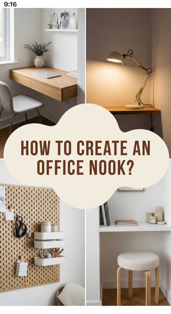 How to Create an Office Nook for Tiny Corner Efficiency