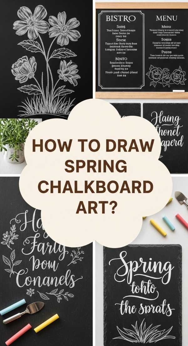 How To Create Artistic Spring Chalkboard Displays For Seasonal Decor 69dde910d60e8