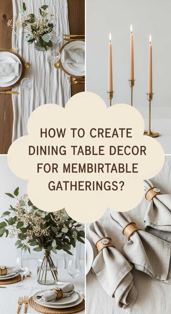 How To Create Dining Table Decor For Memorable Gatherings 69e32580730e6