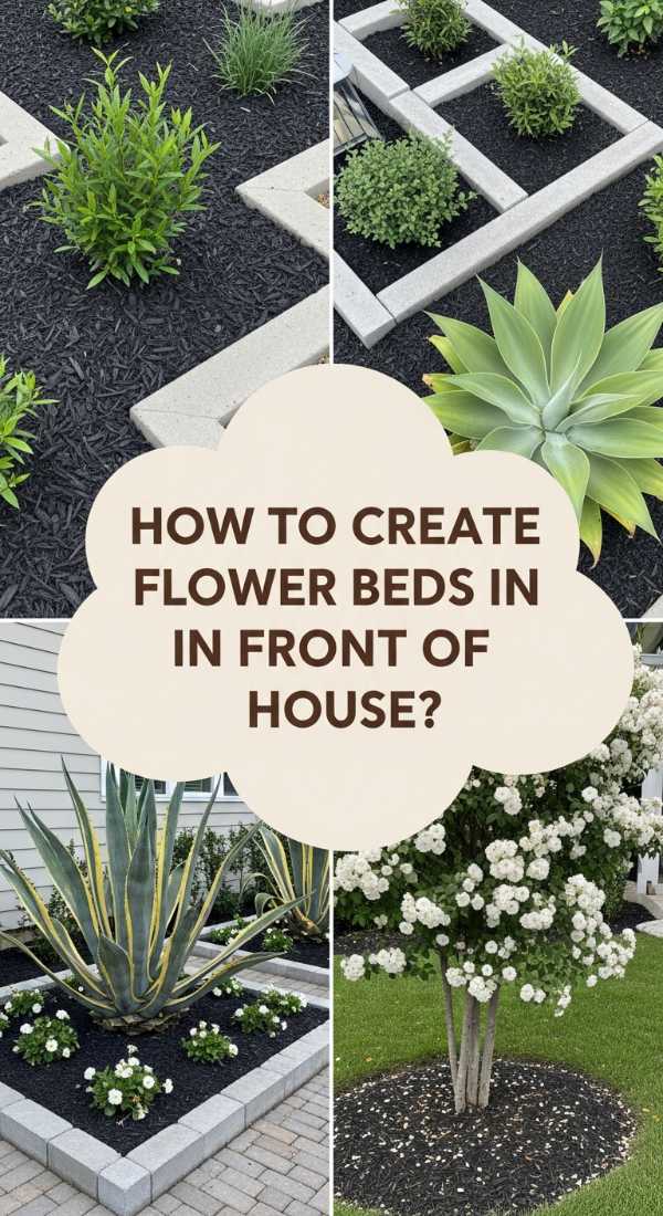 How To Create Flower Beds In Front Of House For Modern Minimalist Style 69edfde844d7b