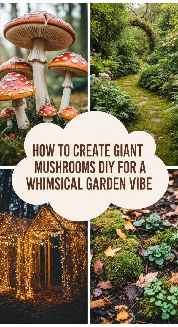 How To Create Giant Mushrooms Diy For A Whimsical Garden Vibe 69ecb079c1b42