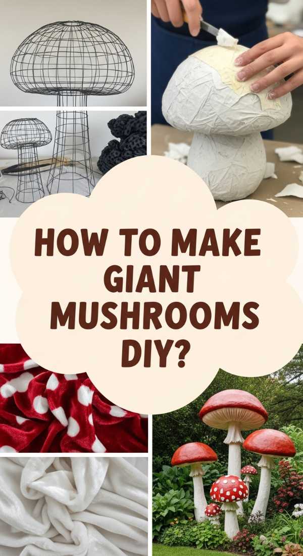 How To Create Giant Mushrooms Diy For Garden Enchantment 69ecb076b9598