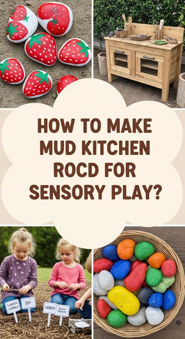 How to Create Mud Kitchen Rock Food for Creative Sensory Play
