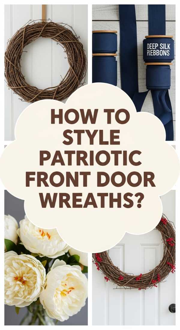 How To Create Patriotic Wreaths For The Front Door To Celebrate In Style 69e9fc7eb1534
