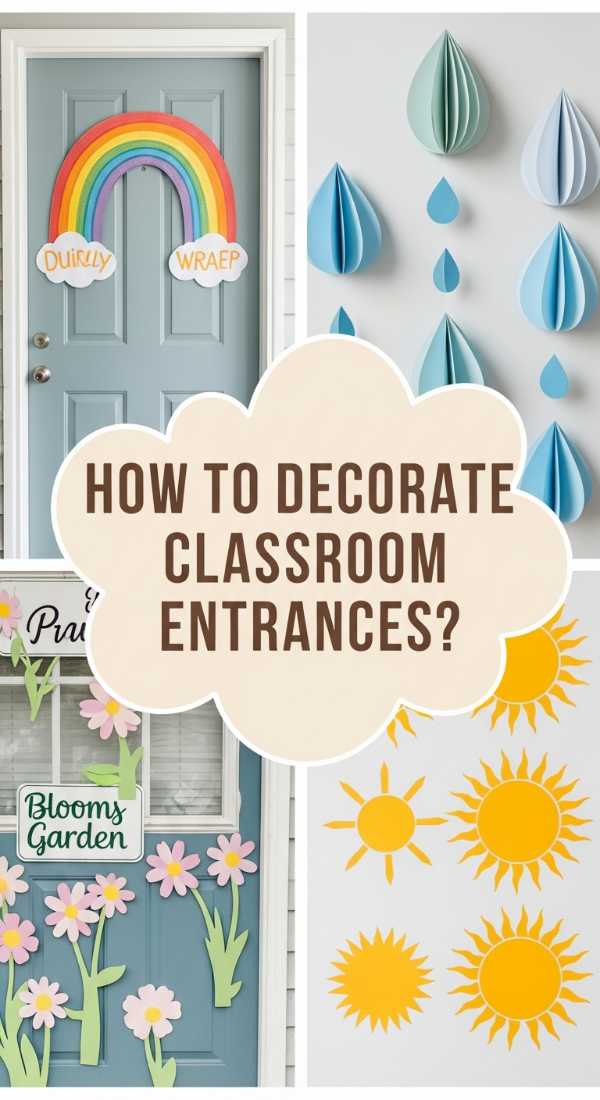How to Create Whimsical April Door Displays for Student Joy
