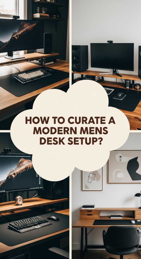 How To Curate A Mens Desk Setup Office For Modern Tech Lovers 69e72456dabda