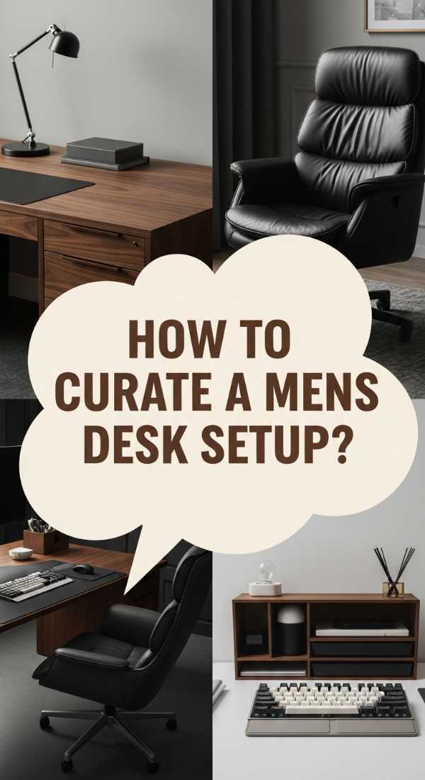 How to Curate a Mens Desk Setup Office for Ultimate Professional Focus
