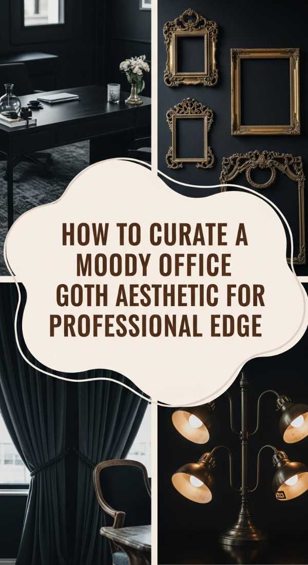 How To Curate A Moody Office Goth Aesthetic For Professional Edge 69eb411a14550
