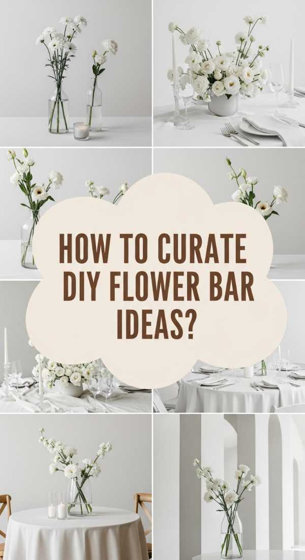 How To Curate Diy Flower Bar Ideas For Simple Elegance 69f08044e6dd1