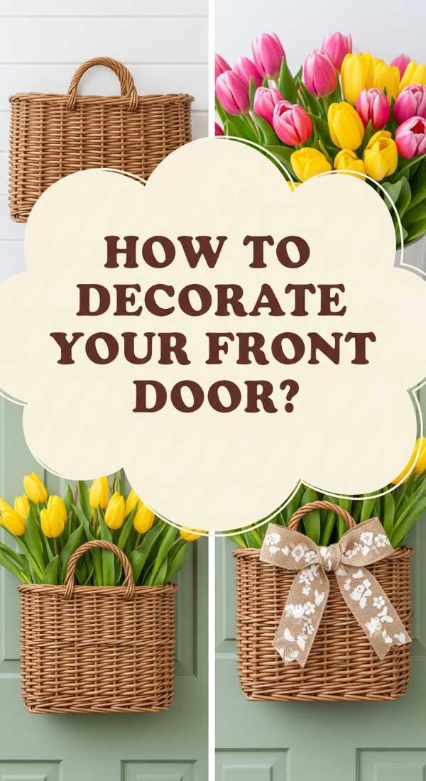How To Curate Front Door Baskets With Flowers For A Welcoming Entryway 69f232e98990d