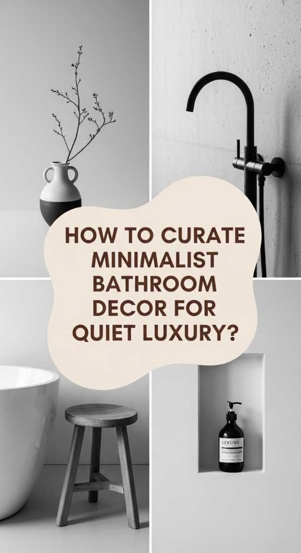 How To Curate Minimalist Bathroom Decor For Quiet Luxury 69e32581c5fe0