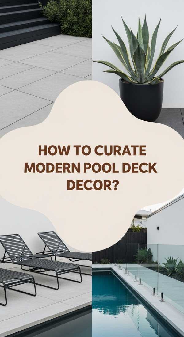 How To Curate Modern Pool Deck Decorating Ideas For Minimalist Elegance 69df1b5909732
