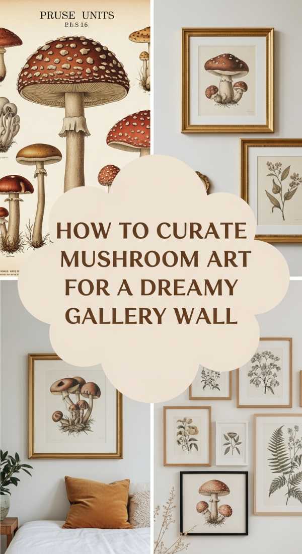 How To Curate Mushroom Art For A Dreamy Gallery Wall 69ecb07a9400b