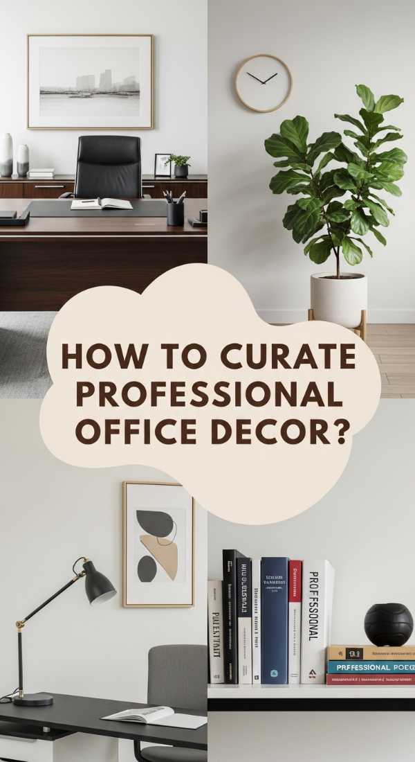 How To Curate Sophisticated Office Decor For A Professional Workplace 69e724540f48f