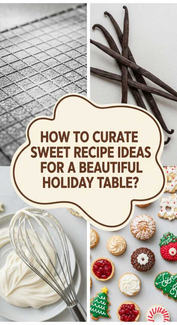 How to Curate Sweet Recipe Ideas for a Beautiful Holiday Table