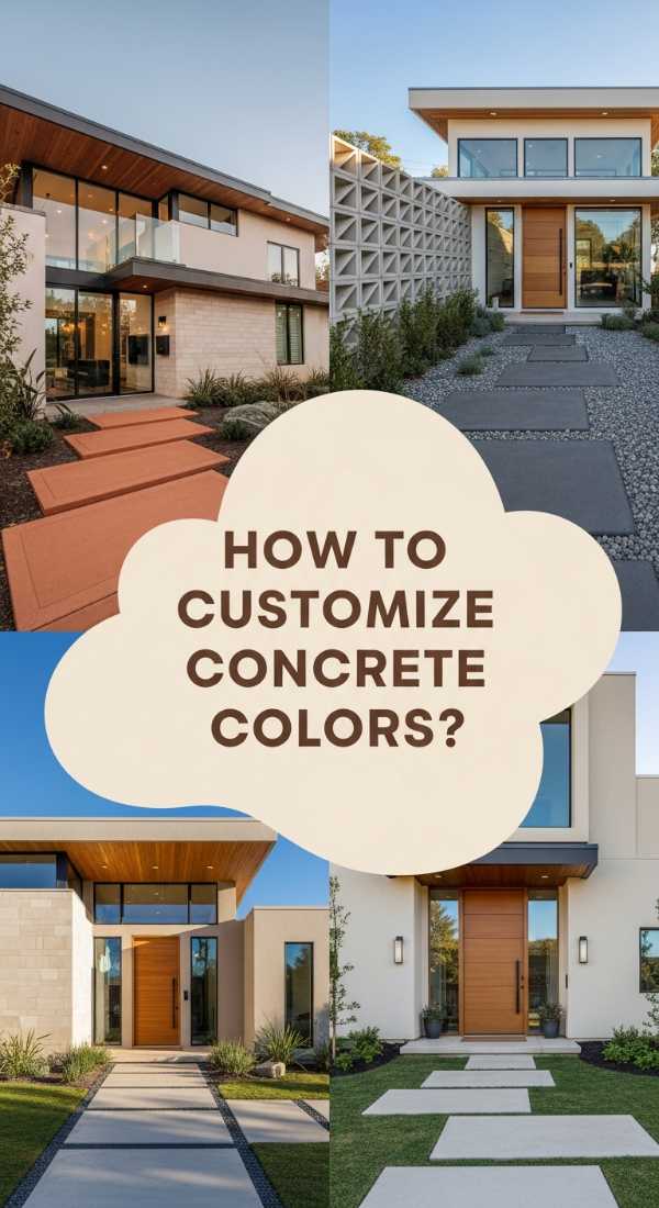 How To Customize Concrete Colors Outdoor For Elevated Curb Appeal 69f238ab8065b